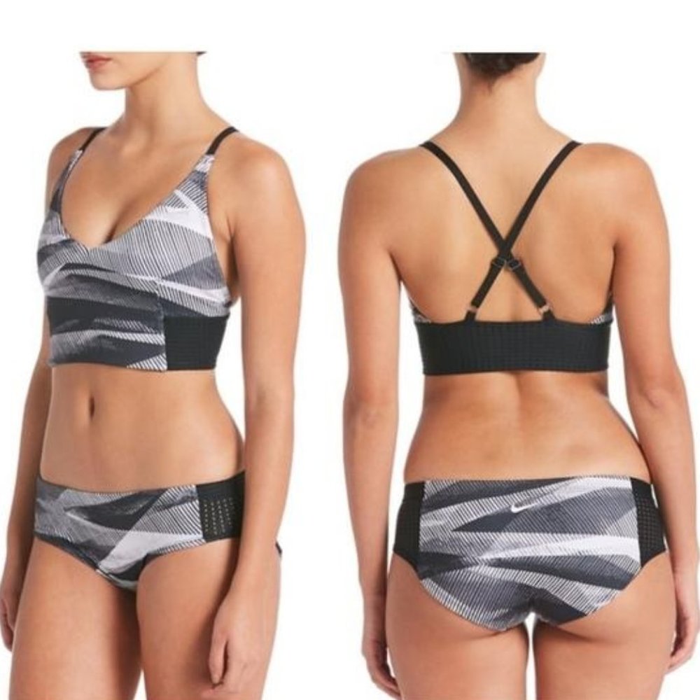 Nike Line Up Printed Hipster Bikini Bottoms - Picture 2 of 8